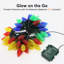 Ensemble de 4 guirlandes de Noël C9 de 25 pi BIG Bulb, 50 ampoules multicolores-2016242791