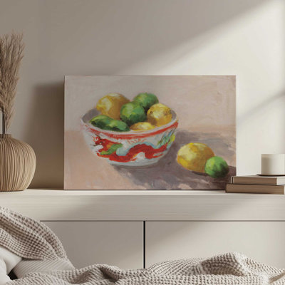 «Citrus In Dragon Bowl» par Carson Overs balcon, reproduction d'art sur toile