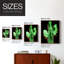 Reproduction encadrée de cactus néon - bois massif-1506085031-1506085034