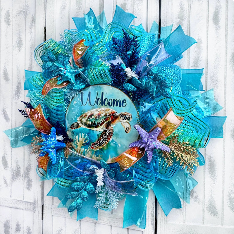 Sea Turtle Welcome Wreath