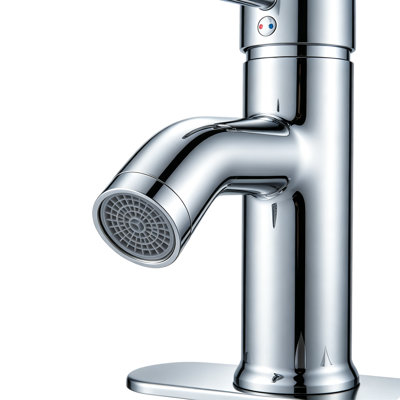 Robinet de lavabo pour salle de bain à poignée simple en laiton massif sans plomb