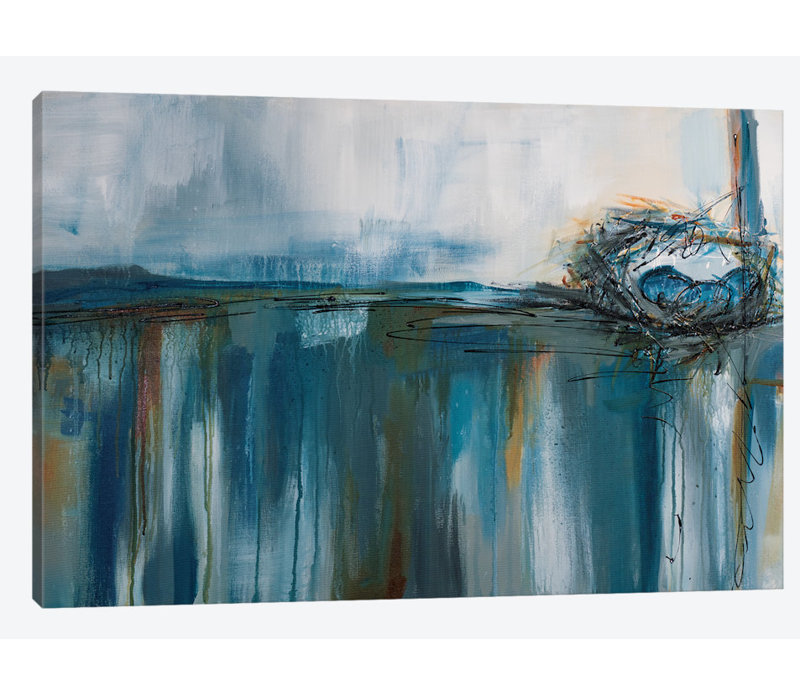 «Nesting» par Jane M. Robinson - reproduction murale sur toile, H 18 po x l 26 po x p 1,5 po, Toile tendue, Pas de tapis
