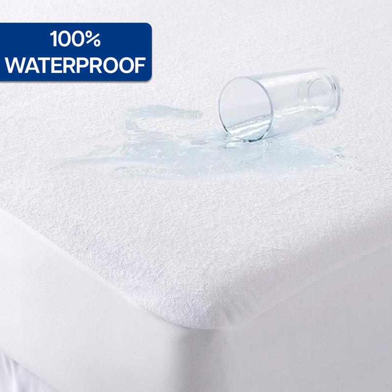 Hypoallergenic and Waterproof Fitted Mattress Protector, King