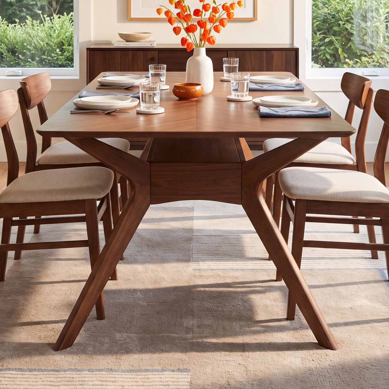 Will 70" Oak Dining Table, Brown