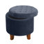 Pittsburgh Cambridge Tufted Round Storage Ottoman-1198879730