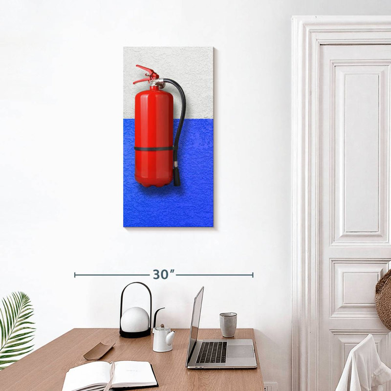 Fire Extinguisher, 30" H x 15" W