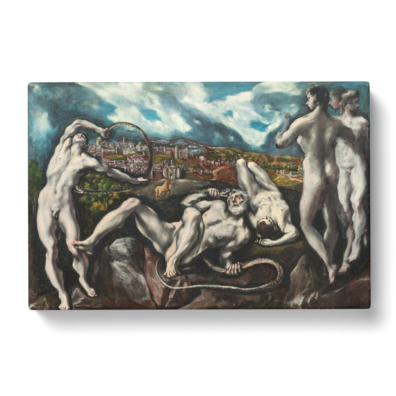 Laocoon by El Greco - Wrapped Canvas Painting, 50cm H x 76cm W x 3cm D