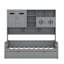 Lit plateforme avec lit gigogne simple, armoire et tablette tout-en-un-107330297-107330296
