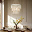 Lustre en bois 3 lumières French Country