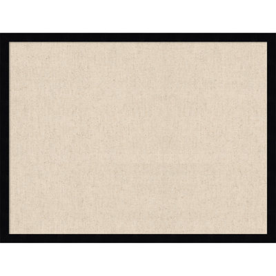 Amanti Art Framed Fabric Pinboard, Natural Linen by The Creative Bunch Studio Printed Bulletin Board for Use as a Vision Board or Wall Organization