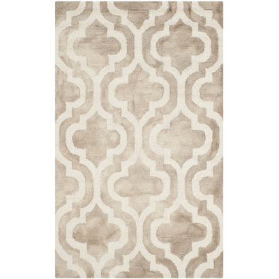 Defranco Hand Tufted Wool Geometric Rug