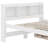 Full Bed With Bookcase Headboard, Drawers And Bed End Storage Case-104370997