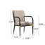 Chaise de salle à manger rembourrée en fer Blondell-1184564709