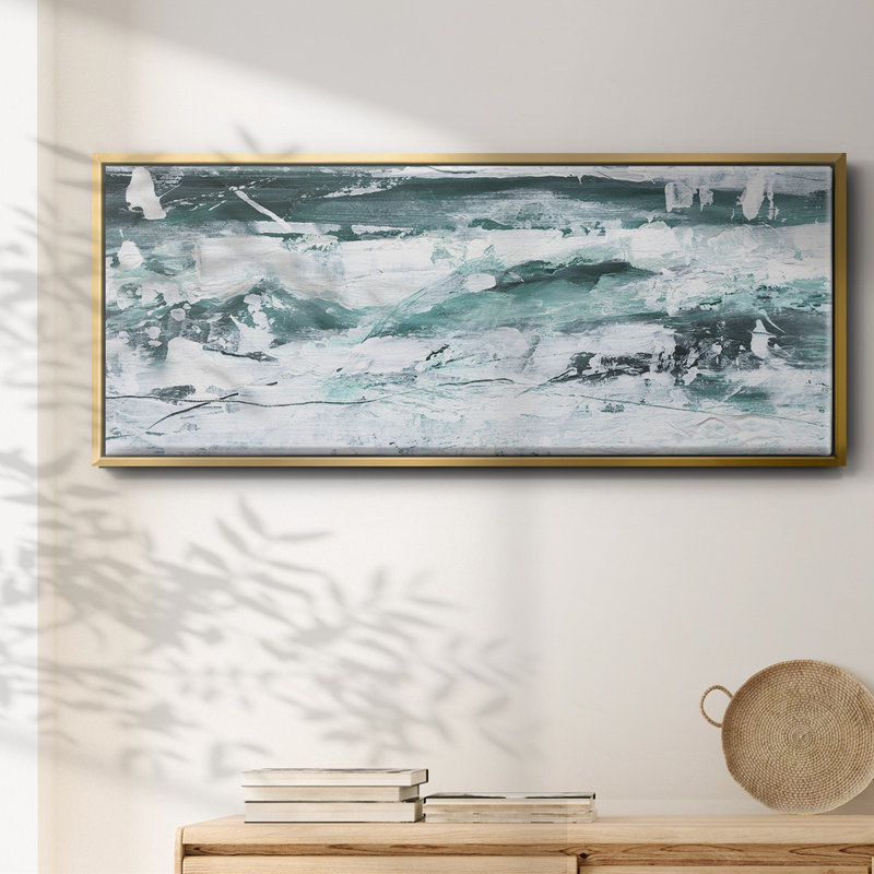 Misty Waves II - toile encadrée, H 8 po x l 20 po