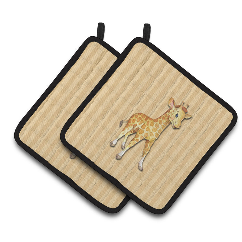 Cuisinier poignée giraffe caroline trésors