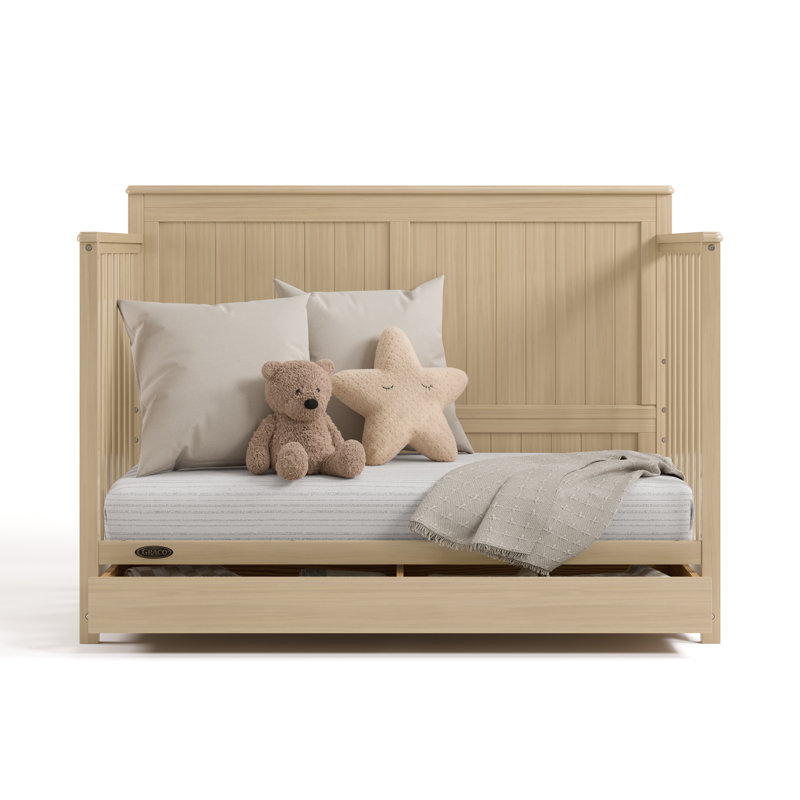 Lit de bébé convertible 5-en-1 Hadley, Driftwood, Lit à barreaux