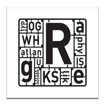 Type Model Kit by Steve Leadbeater - Wrapped Canvas Print