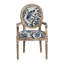 Blue Fowl & Fruit Jacquard Chair