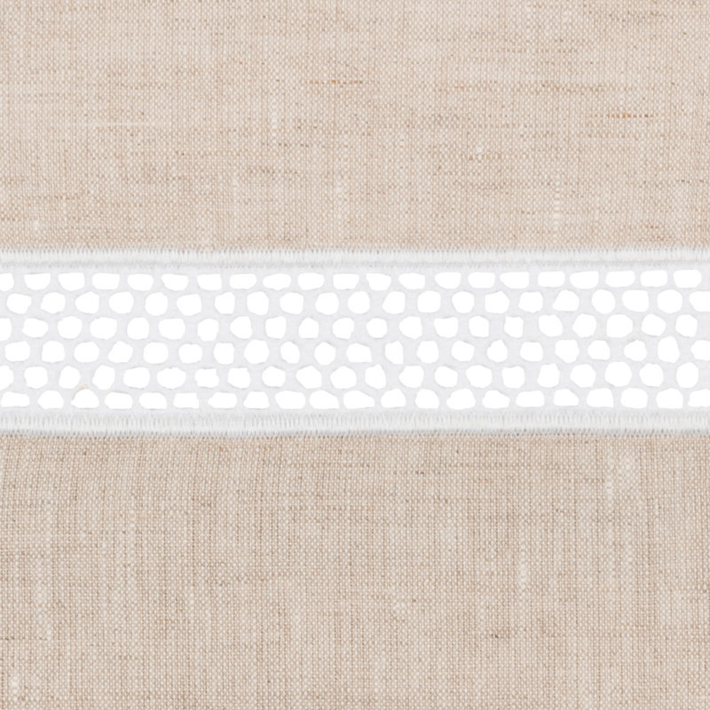 Ritz Dinner Napkin, Light Natural/White