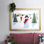 Santa's Snowmen Collection A, reproduction encadrée sur papier
