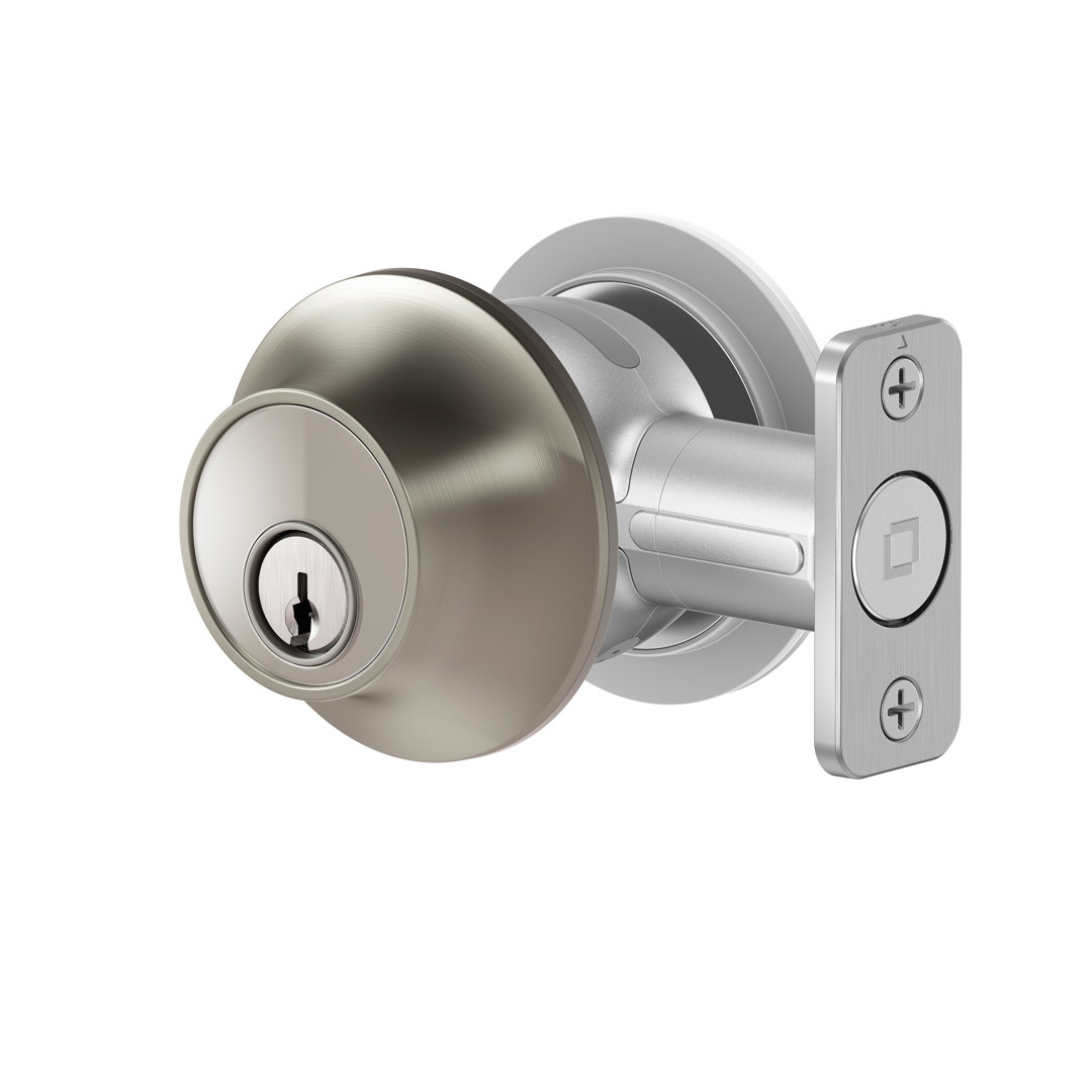 Level Lock+ Connect Single Cylinder Deadbolt with Smart Level Lock with Wifi and Bluetooth Capacitive Touch Technology with Apple Home, App, and Adjustable Backset Level 