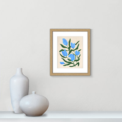 Blue Tulips Print by Camilla Bergqvist
