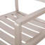Chaise de salle à manger d'extérieur moderne en aluminium (ensemble de 2)