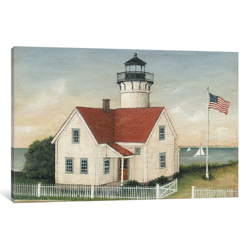 "Phare Keeper House" par David Carter Brown - impression sur toile tendue, H 18 po x l 26 po x P 1,5 po, Toile tendue