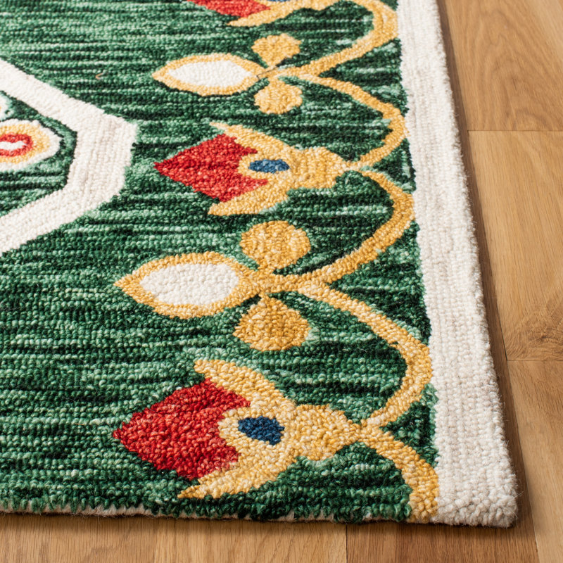 Wilstead Hand Tufted Wool Southwestern Rug, Rectangle 4' x 6'