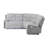 Bruni Grey Sectional With LED