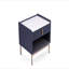Table de bout ou table de chevet moderne blanc / gris
