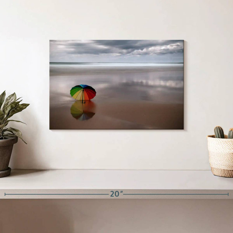 Parasol de plage Gillard Rainbow, H 8 po x l 12 po