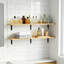 50-120cm Wall Mounted Floating Shelves Set of 2, Multi-Size Wall Storage for Home