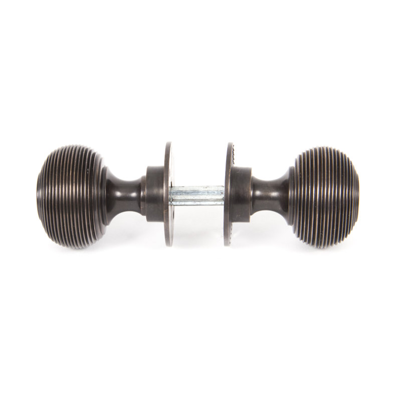 Beehive Passage Door Knob, Aged Bronze