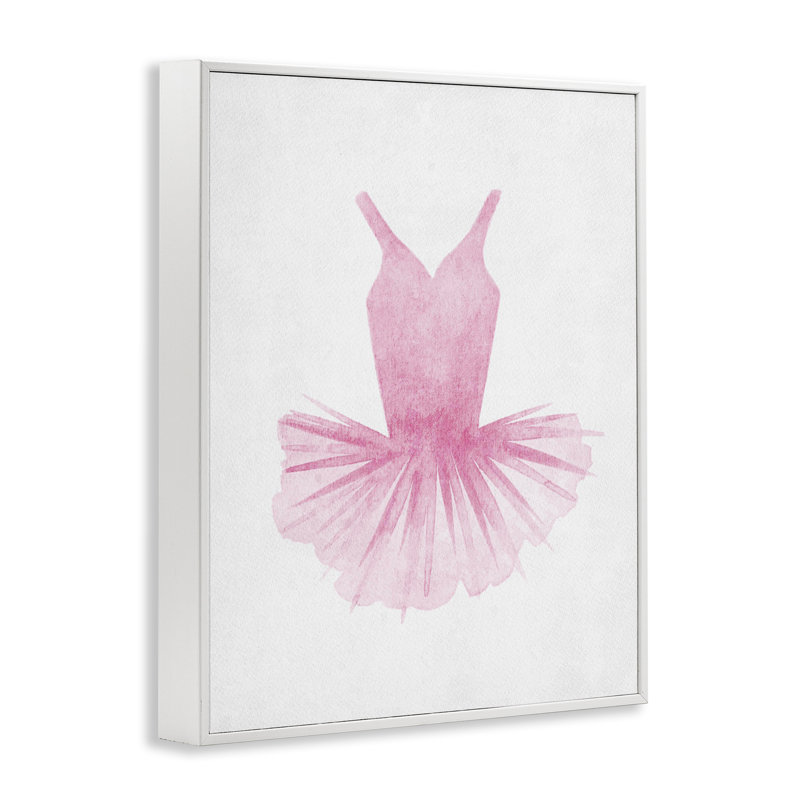 Aquarelle de tutu ballerine rose, estampe numérique, design par Camila Juncos, H 30 po x l 24 po