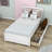 Twin Size 2 Drawers Platform Bed Frame with Headboard-1917675434