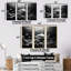 «Black and White Shark S Graceful Glide» - Ensemble d'art mural corail sous l'eau-107756043-107756044