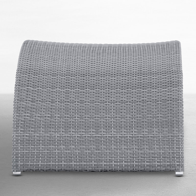 Halo Woven Ottoman - Oyster, Oyster