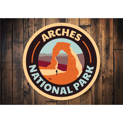 Arches National Park Aluminum Sign