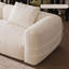 Canapé modulaire moderne en chenille blanc crème-577635957