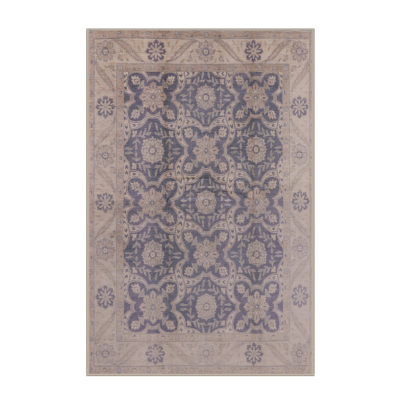 Tapis brun / bleu Garrison, Rectangle 2 pi x 3 pi