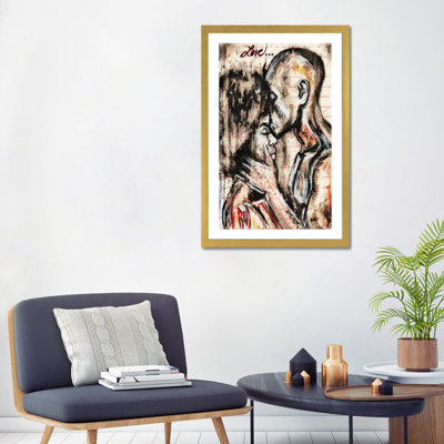 «Love Story» par l'artiste Ria - reproduction d'art