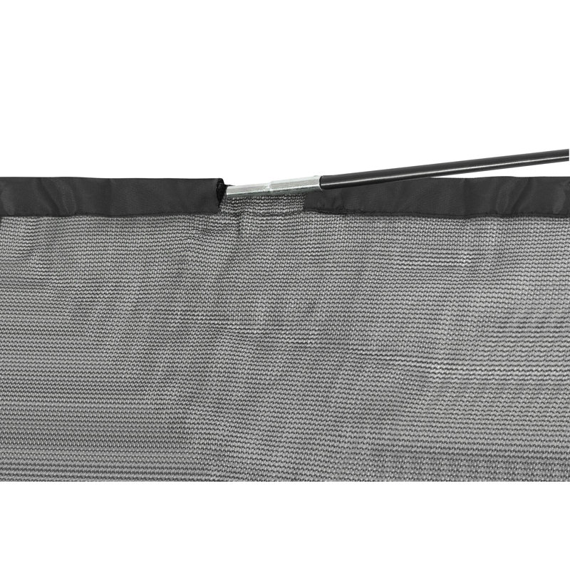 Trampoline Replacement Enclosure Surround Safety Net for 10ft Frame, Top Metal Ring using 3 Bent Poles