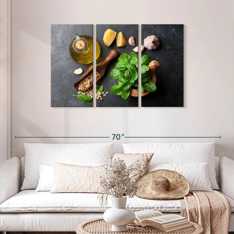 Yarlin Making Pesto, 28" H x 45" W