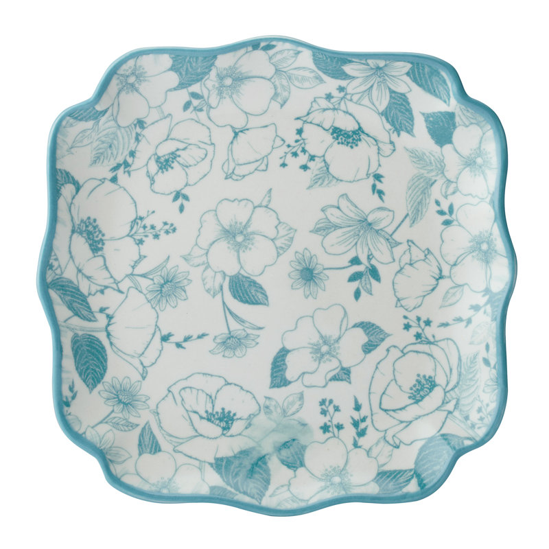 Pfaltzgraff Garden Blossom Blue 12-Piece Dinnerware Set, Service For 4