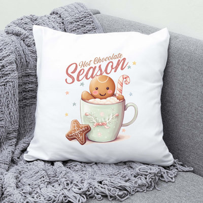 02 Sweet Christmas Polyester Throw Pillow