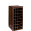 Buffet modulaire pour 32 bouteilles de vin - Finition noyer brun avec capacité 32