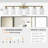 Modern Golden Bathroom Vanity Lighting, 6-, Frosted Glass Shades, Wall Mounted 6- Lamp Fixture,-1160781289-1160781290
