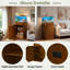 Support d'aquarium avec armoire de rangement, prises de courant et tablette réglable en hauteur