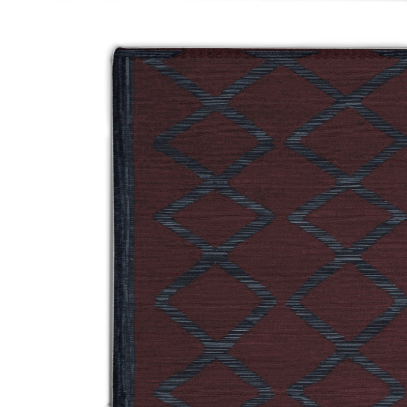 Tapis brun intérieur et extérieur Trellis, Rectangulaire 8 pi x 10 pi